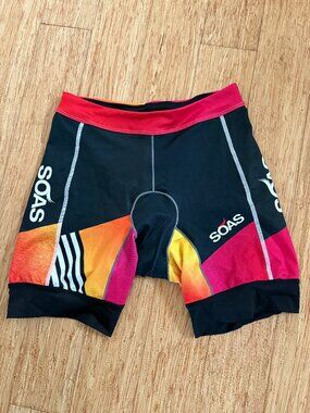 SOAS Triathlon Running Cycling Racing Athletic Bike Shorts Small USA Made